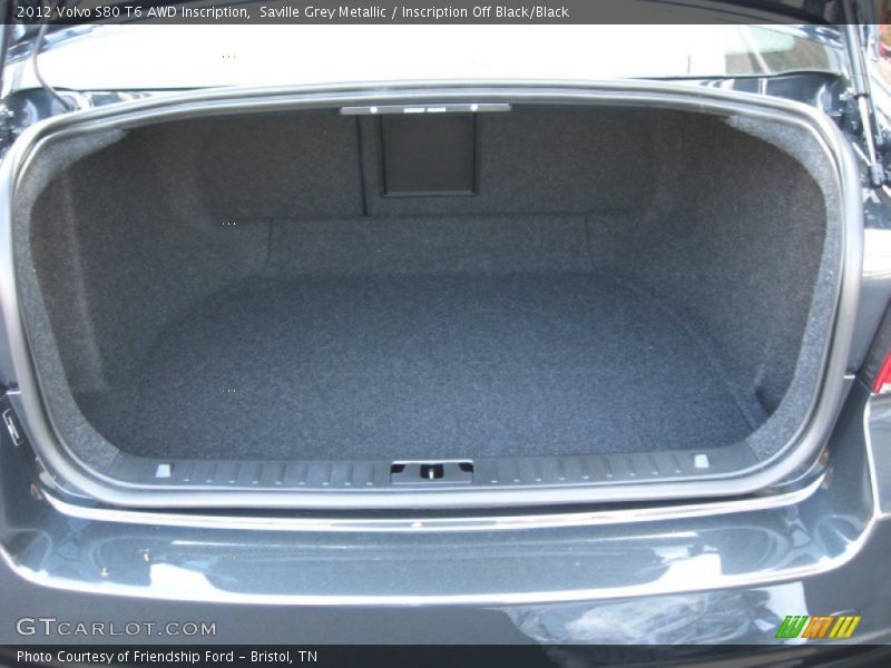  2012 S80 T6 AWD Inscription Trunk