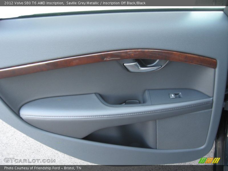 Saville Grey Metallic / Inscription Off Black/Black 2012 Volvo S80 T6 AWD Inscription