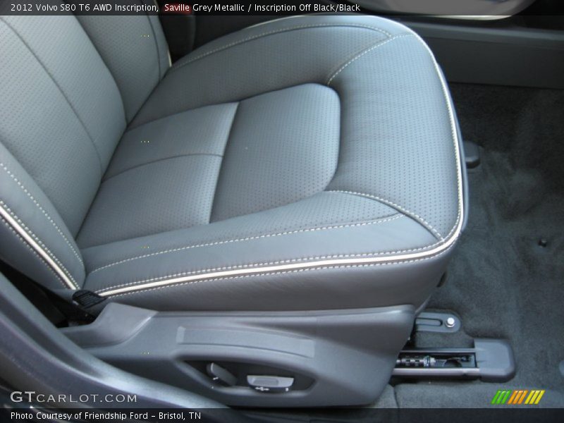 Front Seat of 2012 S80 T6 AWD Inscription