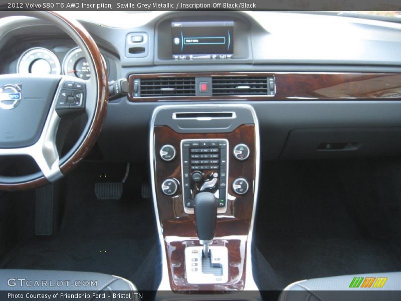 Saville Grey Metallic / Inscription Off Black/Black 2012 Volvo S80 T6 AWD Inscription