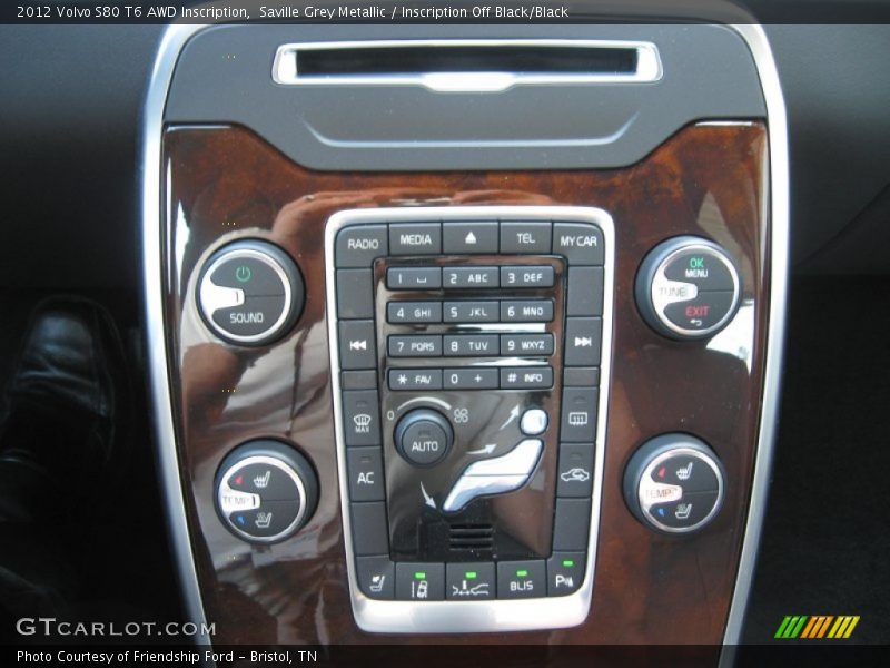 Controls of 2012 S80 T6 AWD Inscription