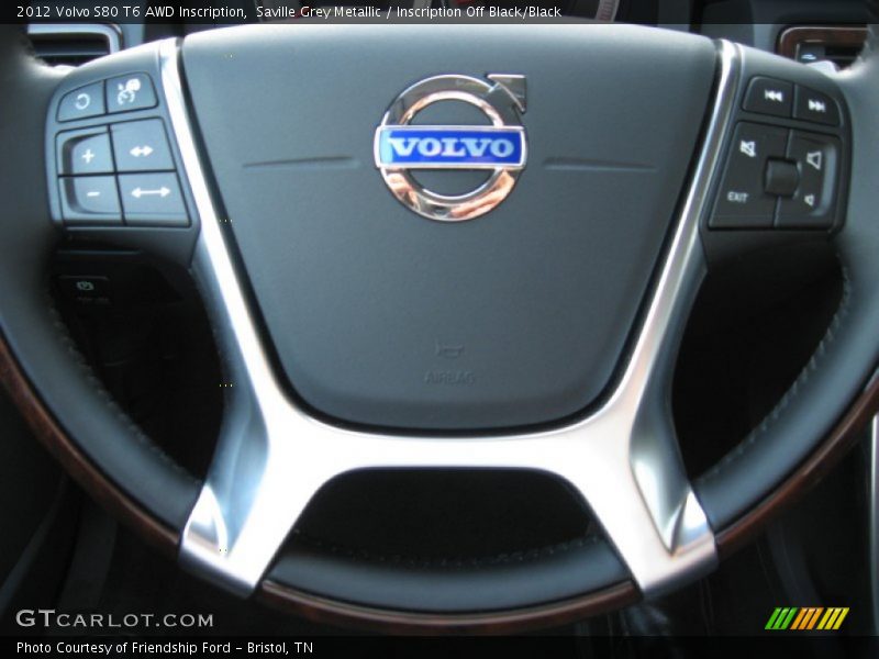  2012 S80 T6 AWD Inscription Steering Wheel