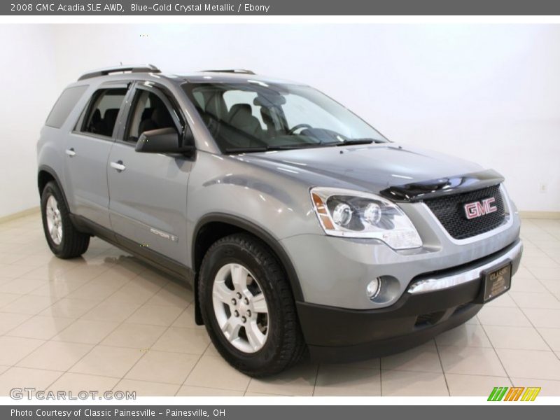 Blue-Gold Crystal Metallic / Ebony 2008 GMC Acadia SLE AWD