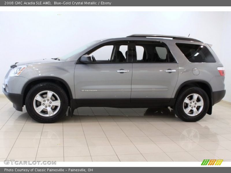 Blue-Gold Crystal Metallic / Ebony 2008 GMC Acadia SLE AWD