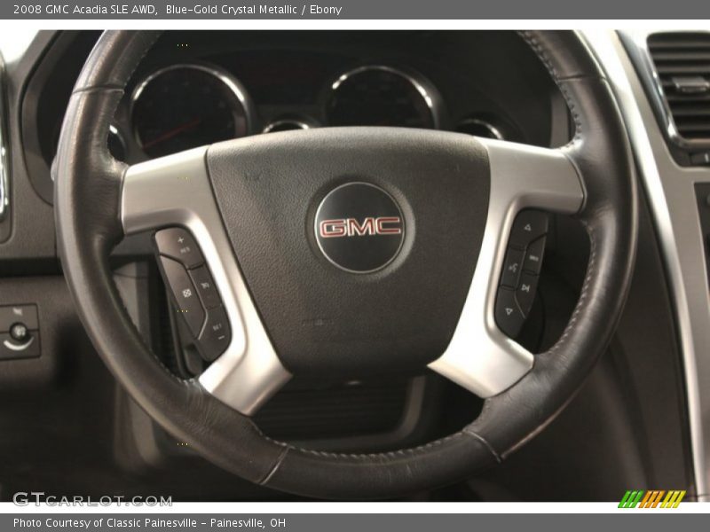 Blue-Gold Crystal Metallic / Ebony 2008 GMC Acadia SLE AWD