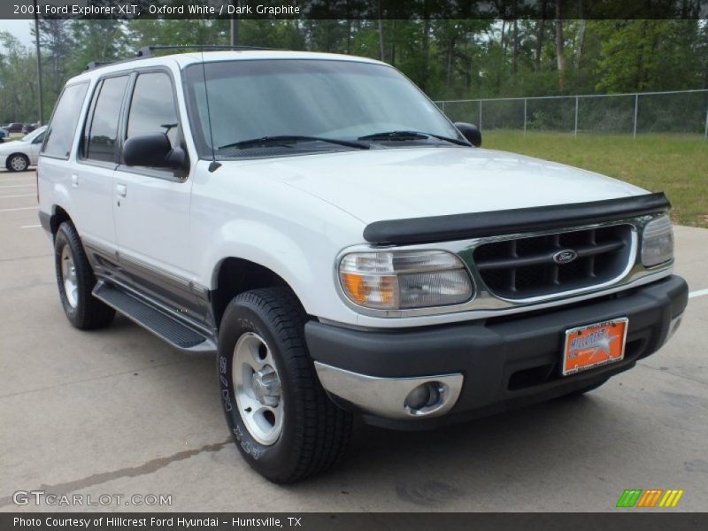 Oxford White / Dark Graphite 2001 Ford Explorer XLT