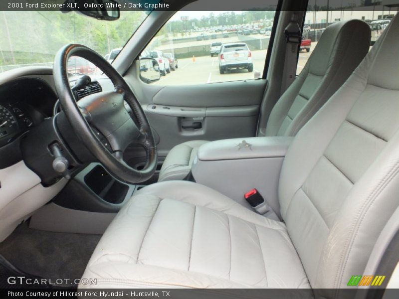 Oxford White / Dark Graphite 2001 Ford Explorer XLT