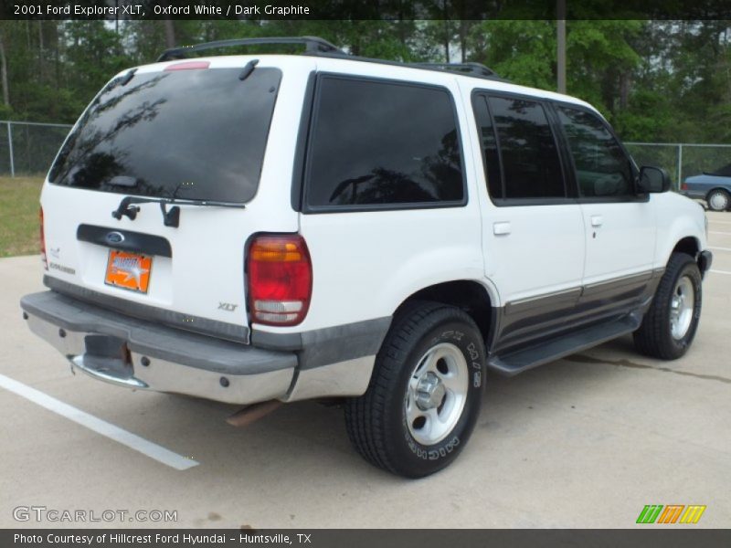 Oxford White / Dark Graphite 2001 Ford Explorer XLT