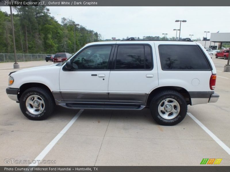 Oxford White / Dark Graphite 2001 Ford Explorer XLT