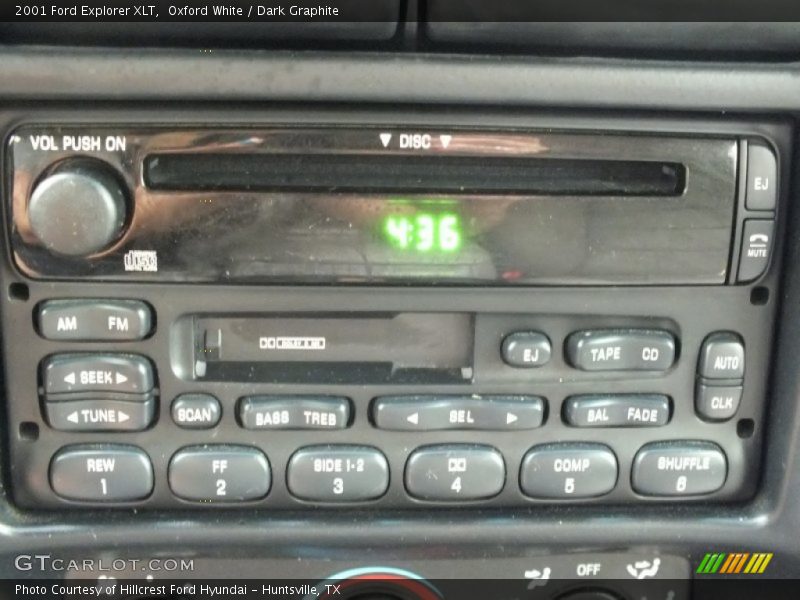 Oxford White / Dark Graphite 2001 Ford Explorer XLT