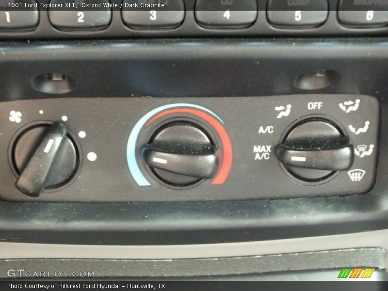 Controls of 2001 Explorer XLT