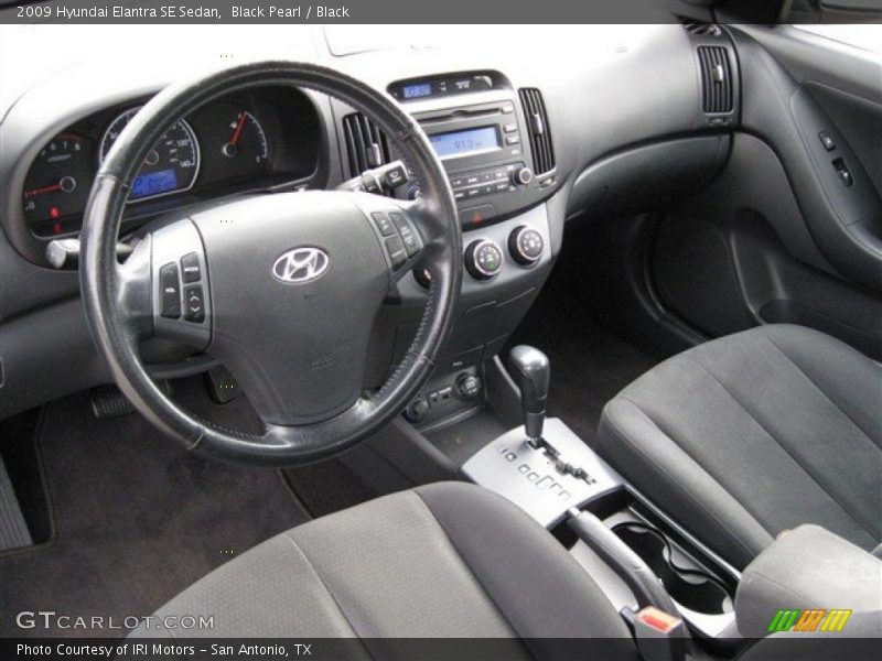Black Pearl / Black 2009 Hyundai Elantra SE Sedan