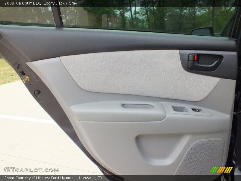 Ebony Black / Gray 2008 Kia Optima LX