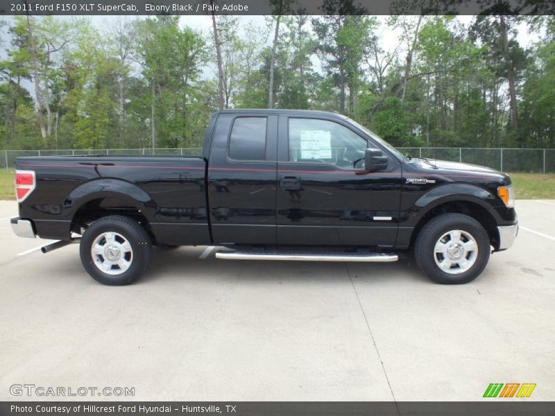 Ebony Black / Pale Adobe 2011 Ford F150 XLT SuperCab