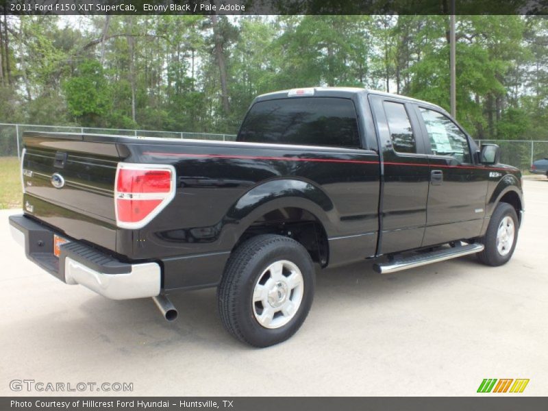 Ebony Black / Pale Adobe 2011 Ford F150 XLT SuperCab