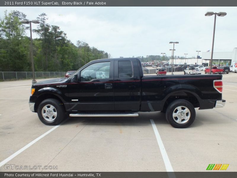Ebony Black / Pale Adobe 2011 Ford F150 XLT SuperCab