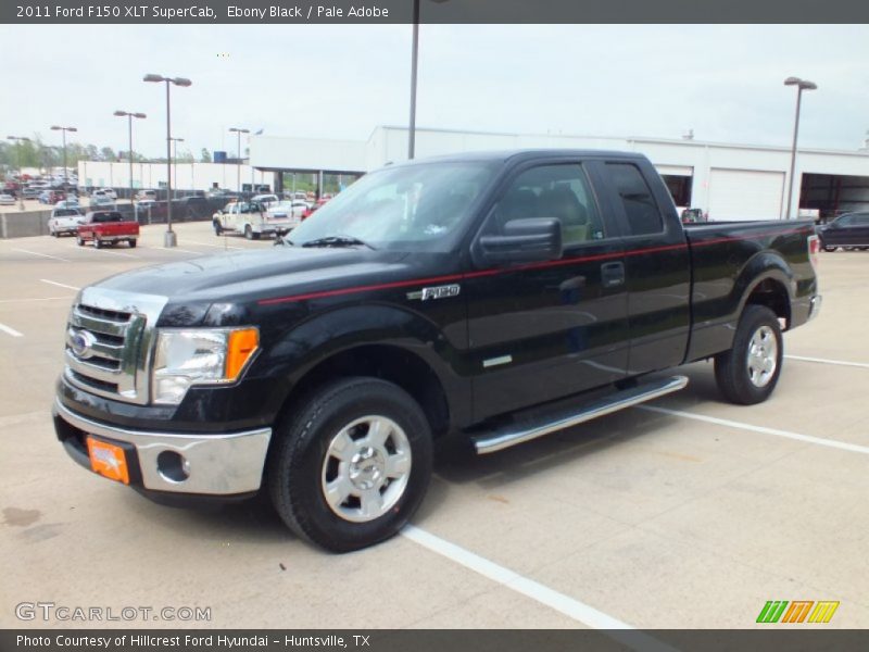 Ebony Black / Pale Adobe 2011 Ford F150 XLT SuperCab