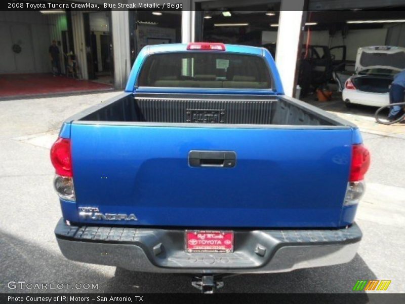 Blue Streak Metallic / Beige 2008 Toyota Tundra CrewMax