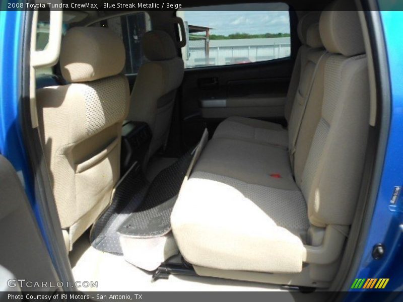 Blue Streak Metallic / Beige 2008 Toyota Tundra CrewMax