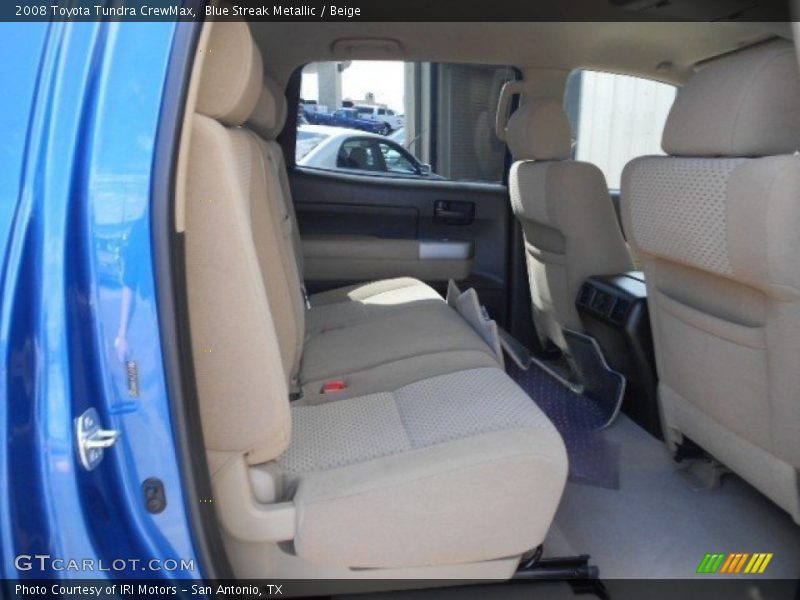 Blue Streak Metallic / Beige 2008 Toyota Tundra CrewMax
