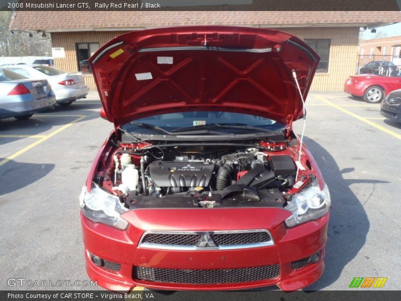 Rally Red Pearl / Black 2008 Mitsubishi Lancer GTS