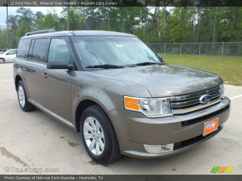 Mineral Gray Metallic / Medium Light Stone 2012 Ford Flex SE