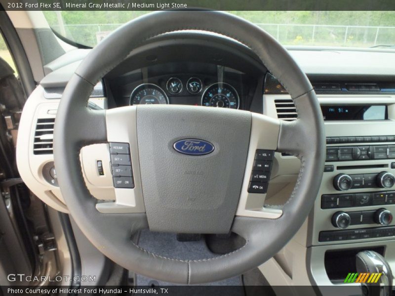 Mineral Gray Metallic / Medium Light Stone 2012 Ford Flex SE