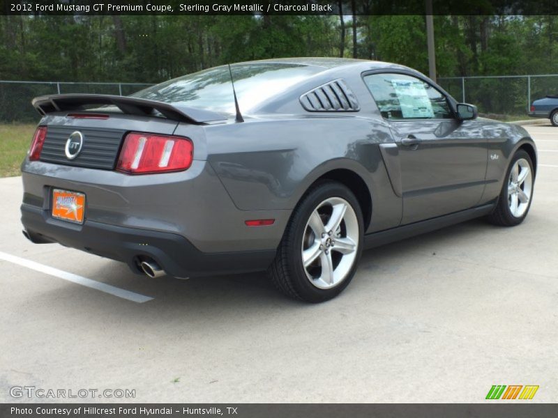 Sterling Gray Metallic / Charcoal Black 2012 Ford Mustang GT Premium Coupe