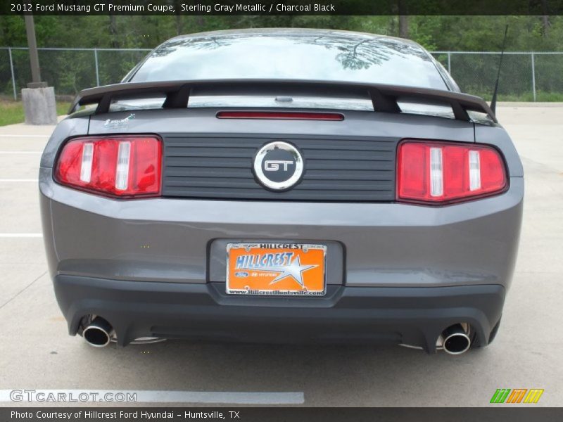 Sterling Gray Metallic / Charcoal Black 2012 Ford Mustang GT Premium Coupe