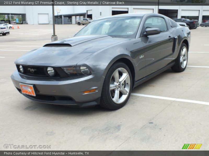 Sterling Gray Metallic / Charcoal Black 2012 Ford Mustang GT Premium Coupe