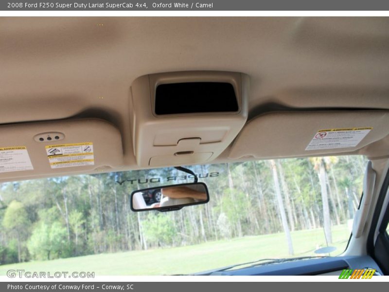 Oxford White / Camel 2008 Ford F250 Super Duty Lariat SuperCab 4x4