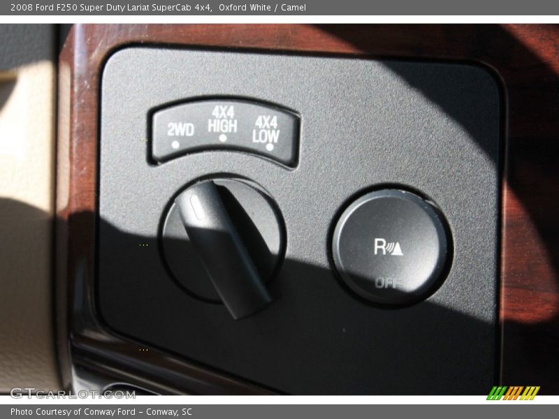 Oxford White / Camel 2008 Ford F250 Super Duty Lariat SuperCab 4x4