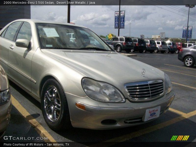 Desert Silver Metallic / Java 2000 Mercedes-Benz S 500 Sedan