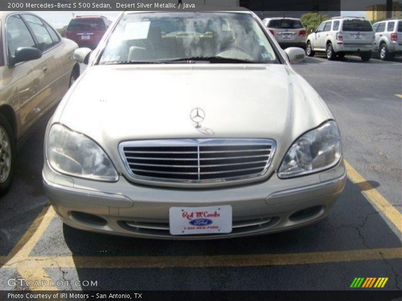 Desert Silver Metallic / Java 2000 Mercedes-Benz S 500 Sedan