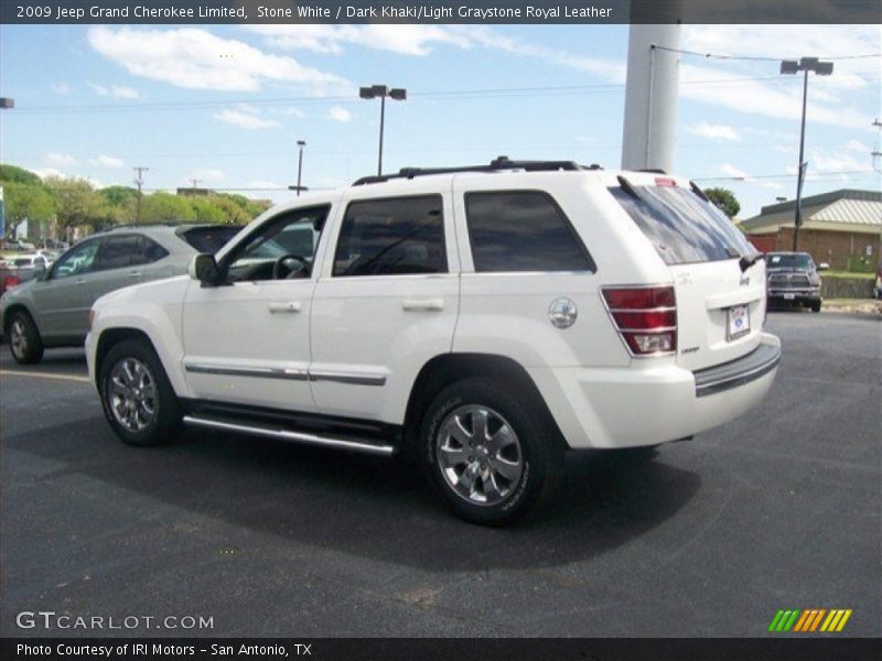 Stone White / Dark Khaki/Light Graystone Royal Leather 2009 Jeep Grand Cherokee Limited