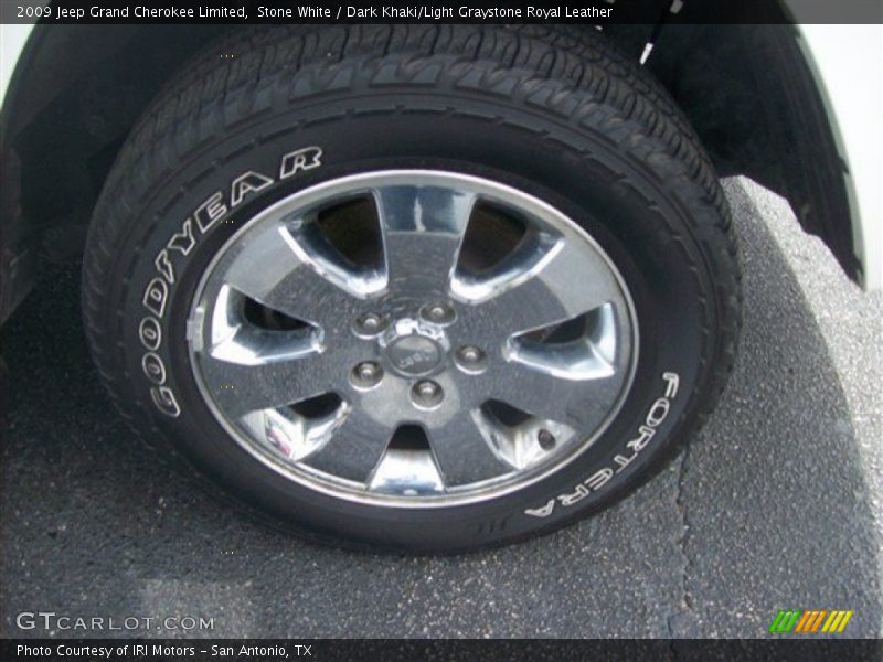 Stone White / Dark Khaki/Light Graystone Royal Leather 2009 Jeep Grand Cherokee Limited