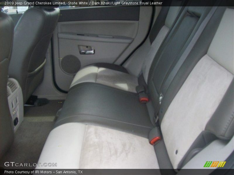 Stone White / Dark Khaki/Light Graystone Royal Leather 2009 Jeep Grand Cherokee Limited