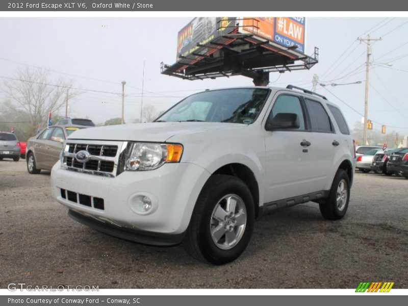 Oxford White / Stone 2012 Ford Escape XLT V6