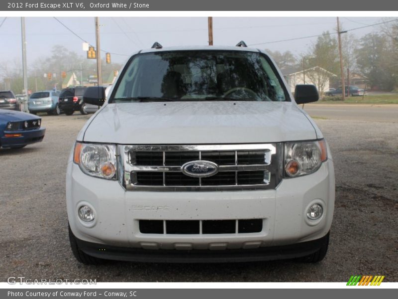 Oxford White / Stone 2012 Ford Escape XLT V6