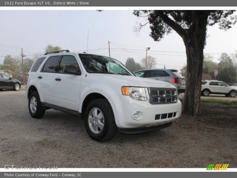 Oxford White / Stone 2012 Ford Escape XLT V6