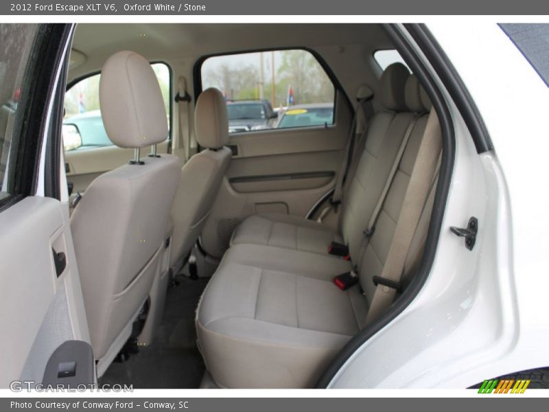 Rear Seat of 2012 Escape XLT V6