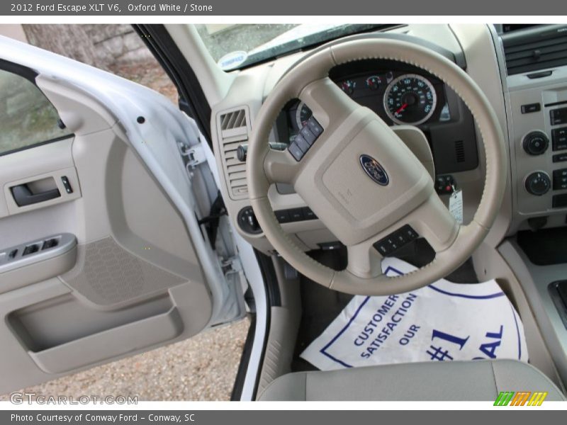 Oxford White / Stone 2012 Ford Escape XLT V6