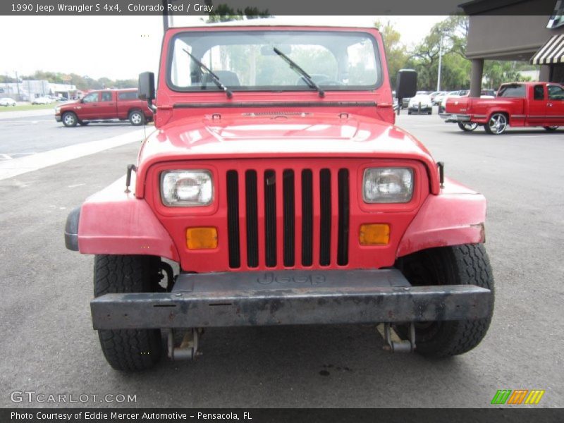 Colorado Red / Gray 1990 Jeep Wrangler S 4x4