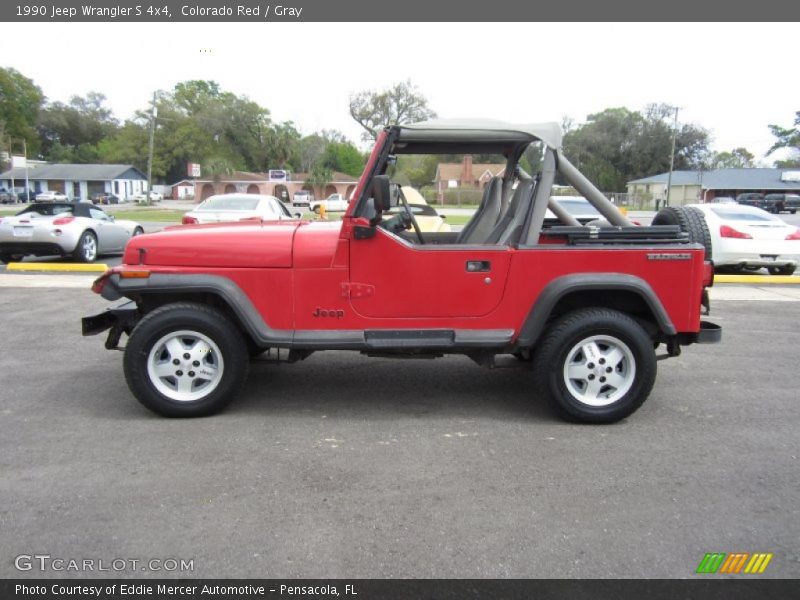  1990 Wrangler S 4x4 Colorado Red