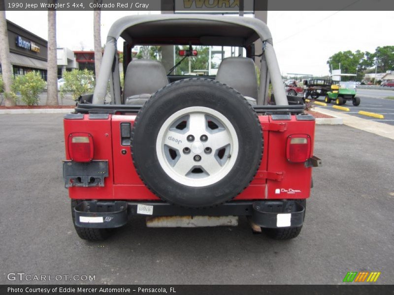 Colorado Red / Gray 1990 Jeep Wrangler S 4x4