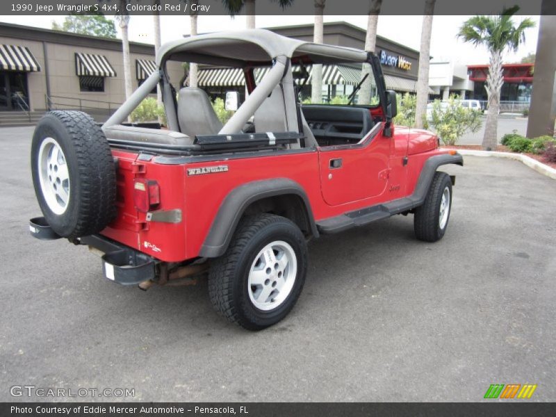 Colorado Red / Gray 1990 Jeep Wrangler S 4x4