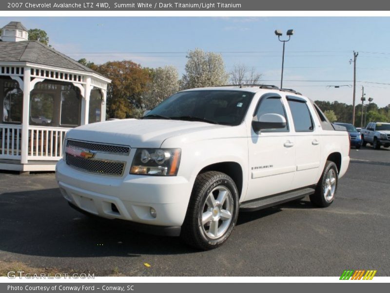 Summit White / Dark Titanium/Light Titanium 2007 Chevrolet Avalanche LTZ 4WD