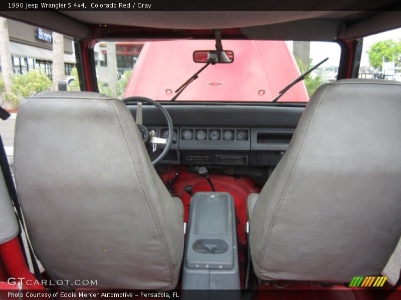 Colorado Red / Gray 1990 Jeep Wrangler S 4x4