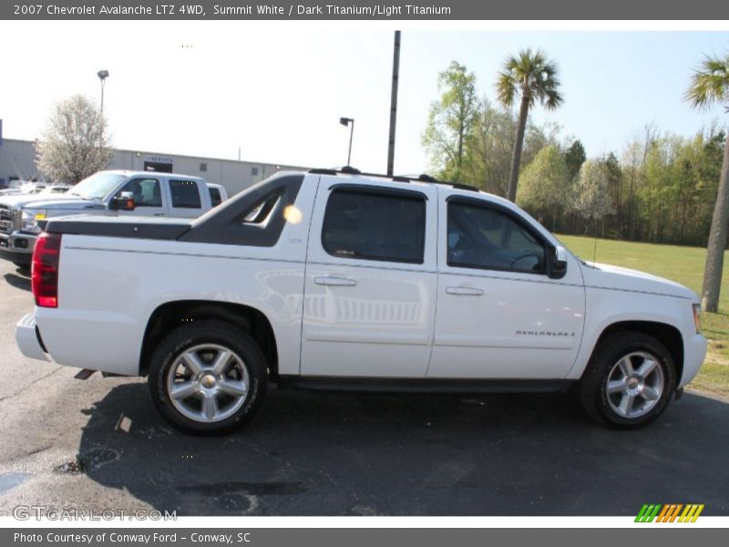 Summit White / Dark Titanium/Light Titanium 2007 Chevrolet Avalanche LTZ 4WD