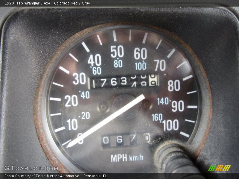 Colorado Red / Gray 1990 Jeep Wrangler S 4x4